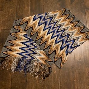 Colorful zig zag scarf no brand